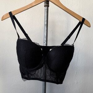 Victorias Secret Black Lace Bra 34DD